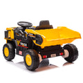 12V Kids Ride On Dump Truck W Parents Control,2Wd,Rear Wheel Suspension,Electric Dump Bed And Extra Shovel,Multimedia Function With Bluetooh And Music,Volume&Speed Adjustment,Led Light For Kids 3 5. Yellow Polypropylene