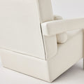 Modern Upholstered Accent Chair, Comfortable Linen Fabric With A Pillow For Living Room,Bedroom. Linen, Beige Beige Primary Living Space Modern Pine Foam Wood Fabric