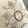 9 Piece Charmeuse Comforter Set Blue King King Blue Polyester