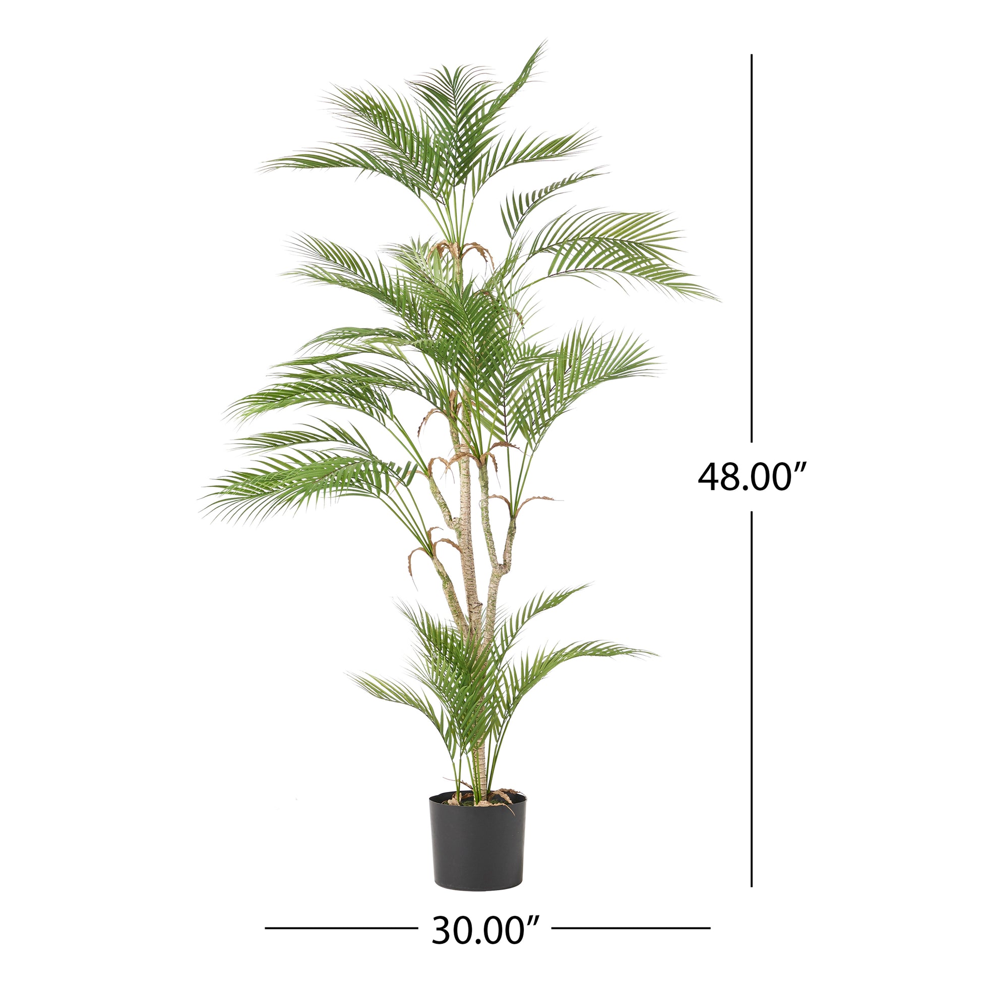 120Cm Artificial Palm Tree Green Iron Plastic