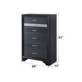 Naima Black Finish Chest Black Synthetic Wood