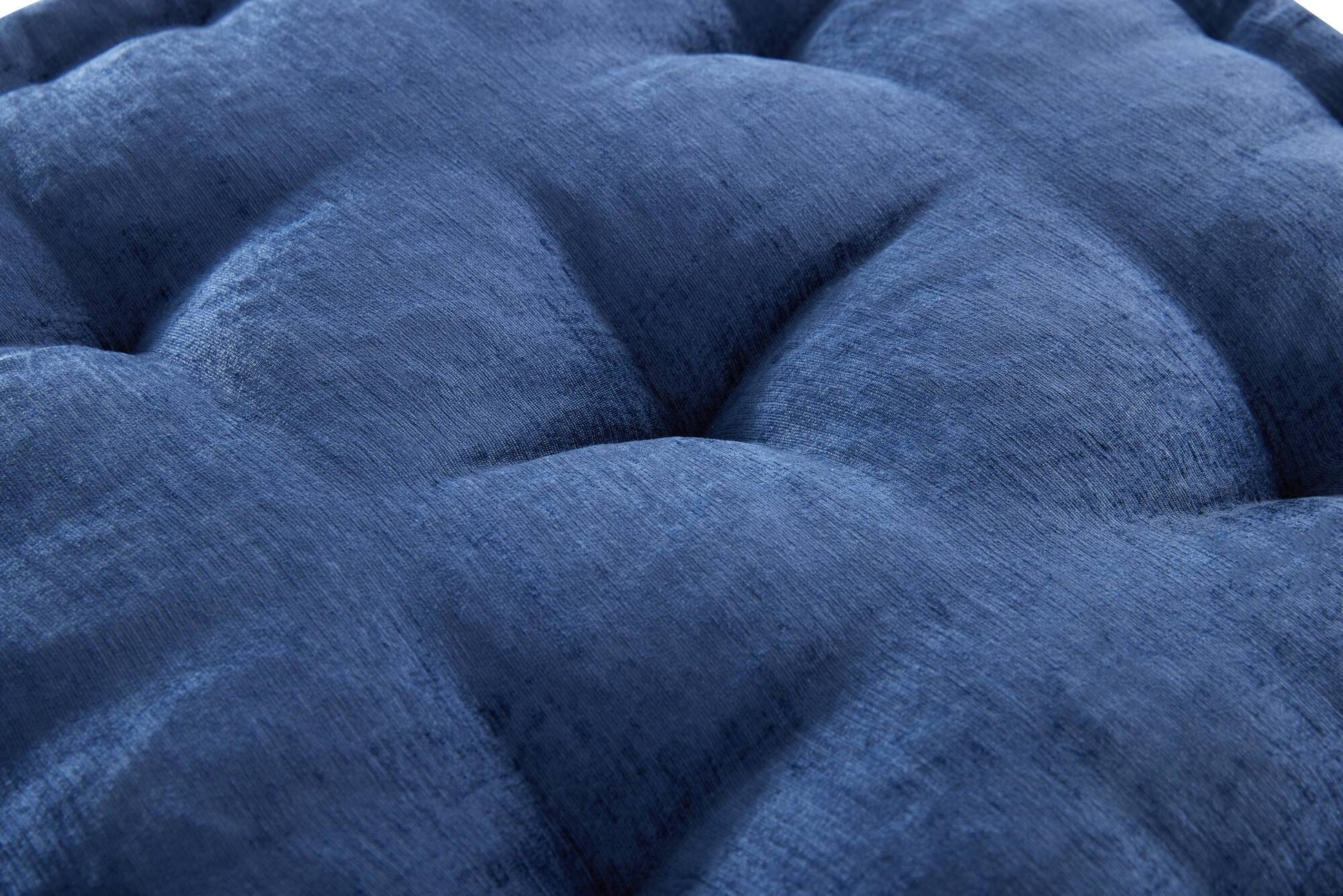 Poly Chenille Square Floor Pillow Cushion 24X24" Navy Blue Polyester