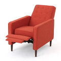 Recliner Orange Fabric