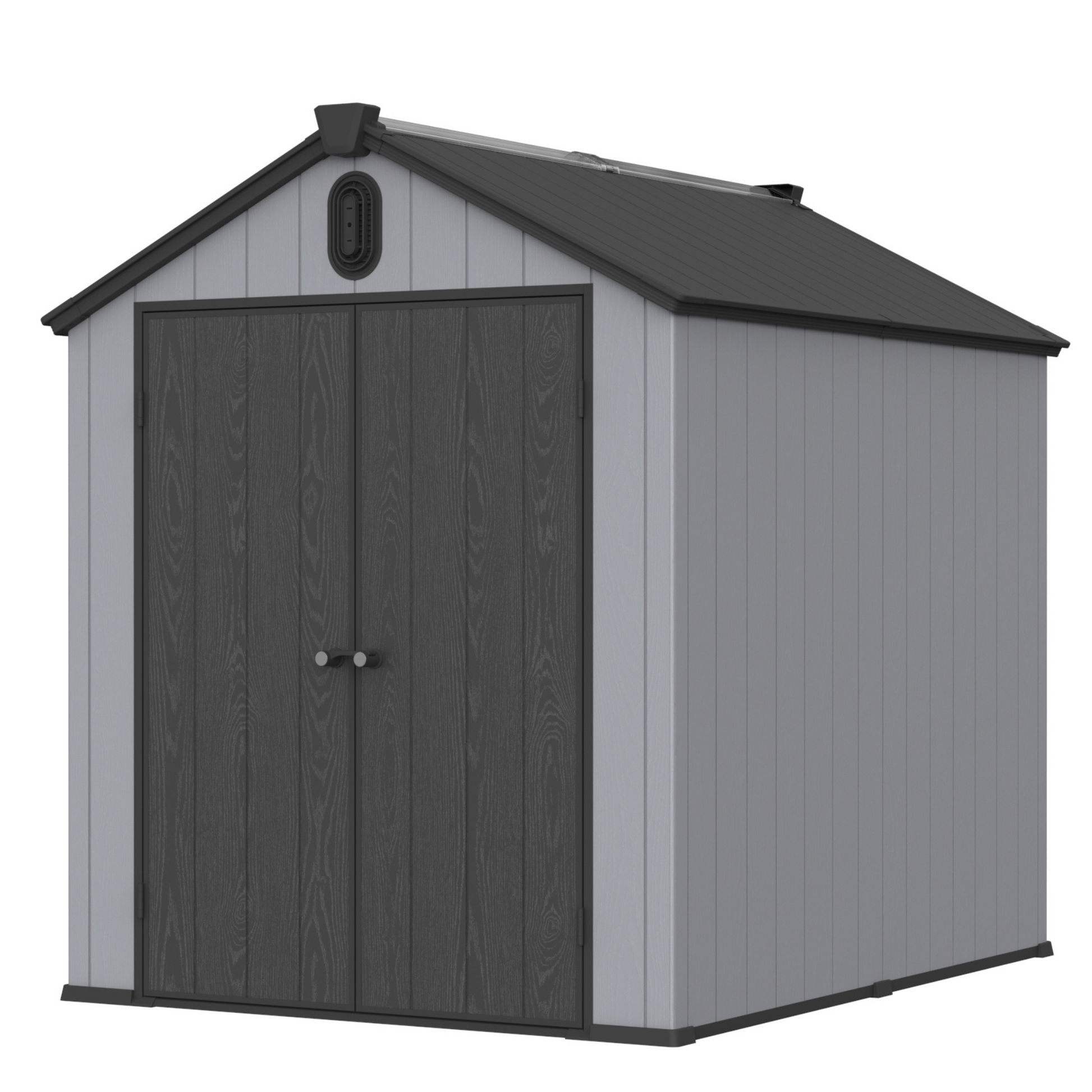 Xwt012 6*8Ft Plastic Storage Shed For Backyard Garden Big Spire Tool Storage Black Grey Garden & Outdoor Plastic