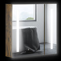 Kleankin Lighted Medicine Cabinet With Mirror, 27.5