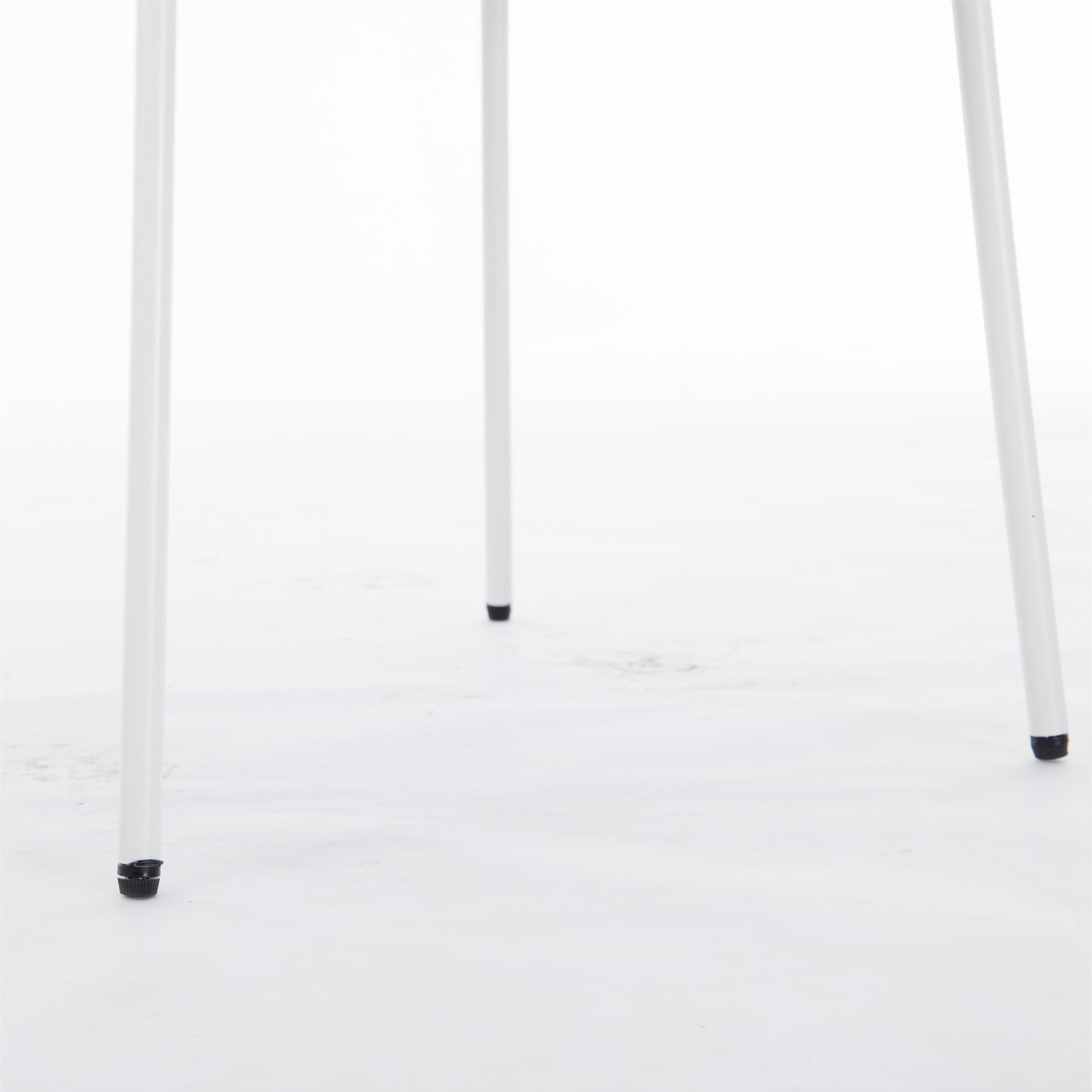 Heng Ming Iron Footed Dining Chair With Adjustable Foot Pads. Suitable For Dining Room, Living Room, Study Room,Set Of 2 Light Gray Wood