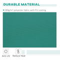 Outsunny 13' X 8' Retractable Awning, Patio Awnings, Sunshade Shelter W Manual Crank Handle, Uv & Water Resistant Fabric And Aluminum Frame For Deck, Balcony, Yard, Green Green Aluminum