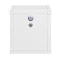 White Nightstand With Open Shelf White Bedroom Contemporary Shelf Metal