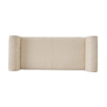 Hayes Armed Storage Bench Beige Fabric