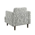 Jurie Black Abstract Accent Chair Black Primary Living Space Foam Engineered Wood