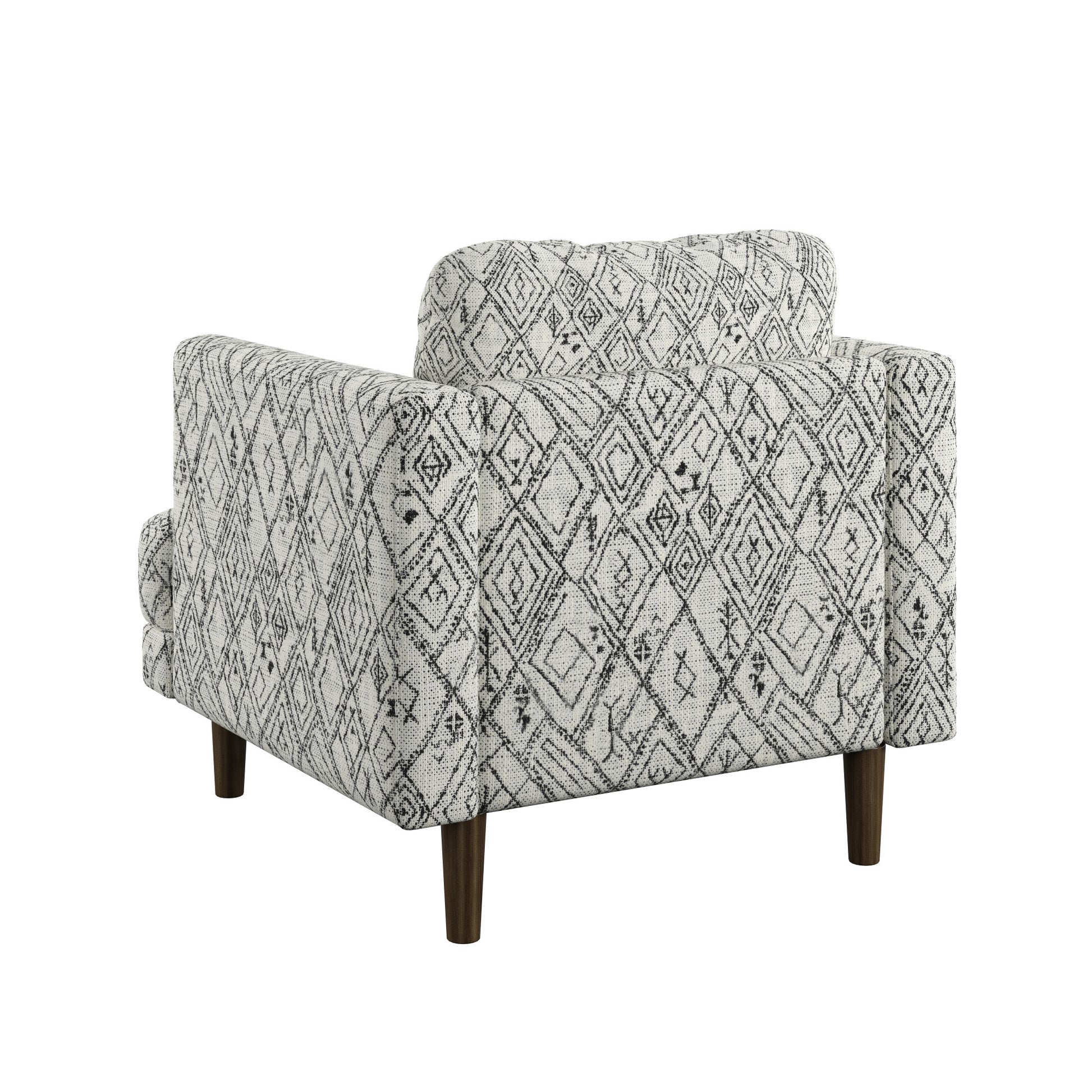 Jurie Black Abstract Accent Chair Black Primary Living Space Foam Engineered Wood