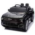 12V Kids Ride On Car W Parents Control,Licensed Chevrolet Silverado,Four Wheel Suspension,Led Lights,Bluetooth,Music,Usb,Mp3,Power Display,Speeds 1.86 3.11Mph For Kids Aged 2 5. Black 50 99 Lbs