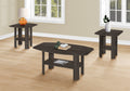 Table Set, 3Pcs Set, Coffee, End, Side, Accent, Living Room, Brown Laminate, Transitional Oak Particle Board