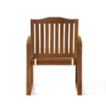 Della Wood Kd Armchair Cream Acacia Wood