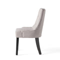 Cheney Dining Chair Kd Light Grey Wood Fabric