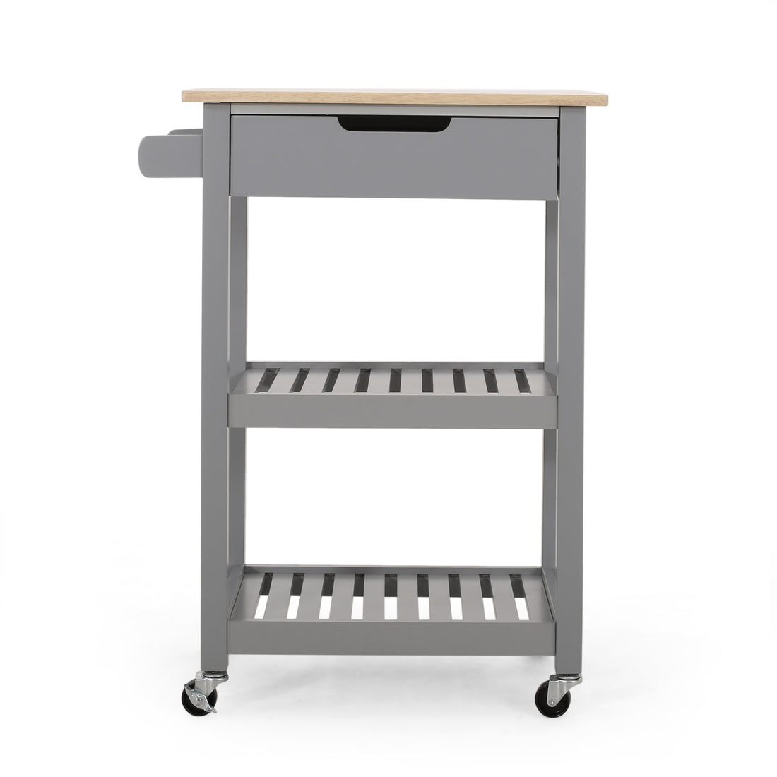 Kitchen Cart Grey Wood