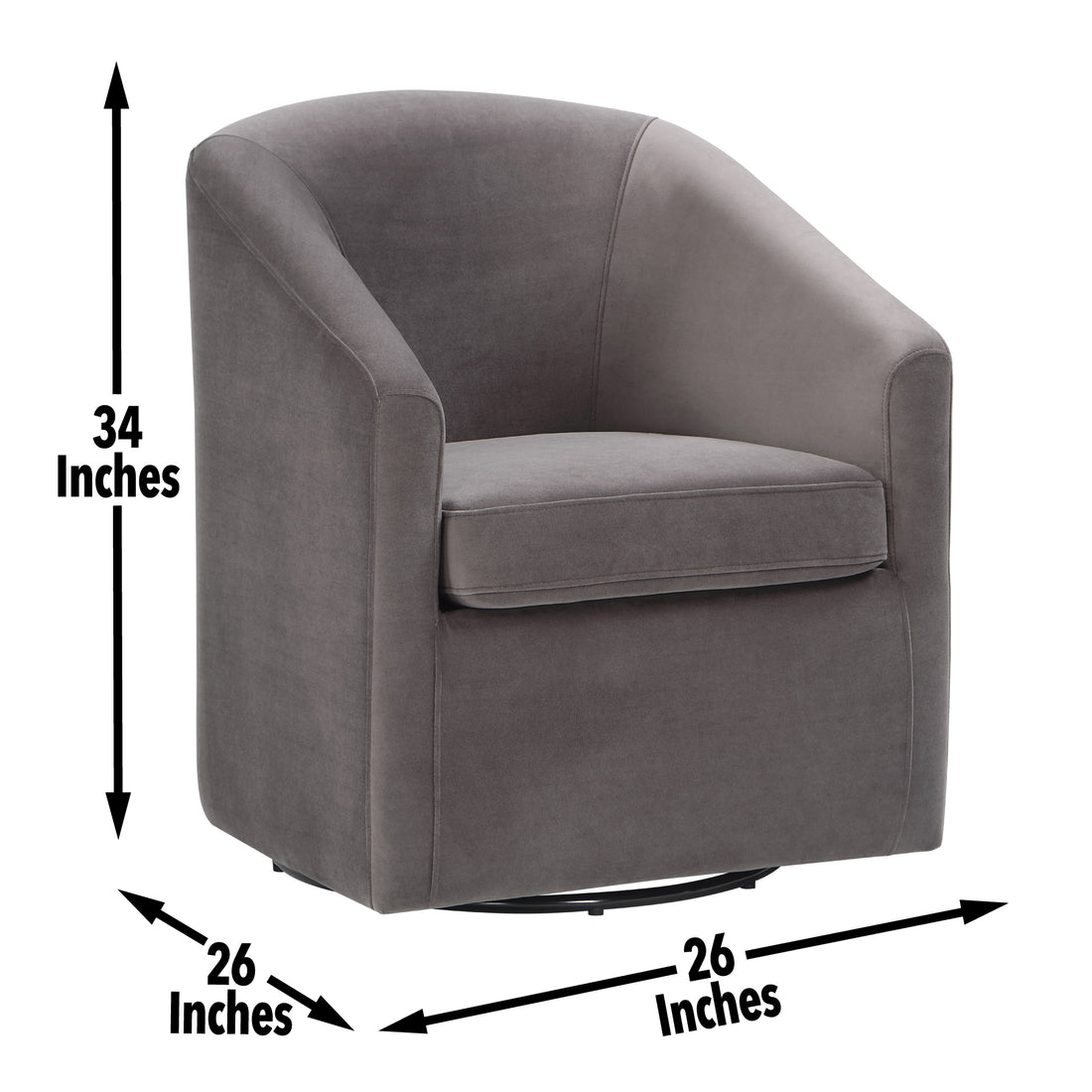 Arlo Upholstered Dining Or Accent Chair Fog Dark Gray Wood