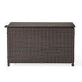 Blake Wicker Cushion Box Brown Multi Rattan