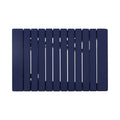 Outdoor Folding Wooden Side Table, Navy Blue, 15