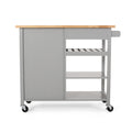 Kitchen Cart Grey Wood