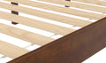 Nix Full Platform Bed Natural Dark Brown Full Dark Brown Wood