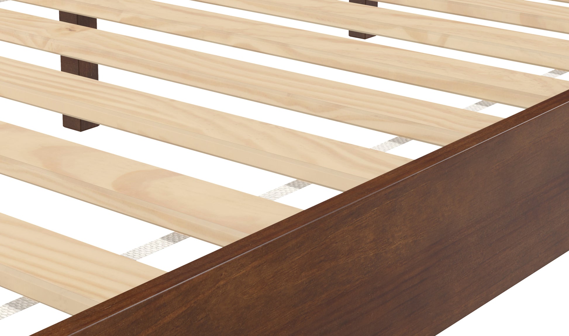 Nix Full Platform Bed Natural Dark Brown Full Dark Brown Wood
