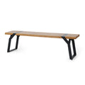 Zora Bench,Set Of 2 Teak Black Wood