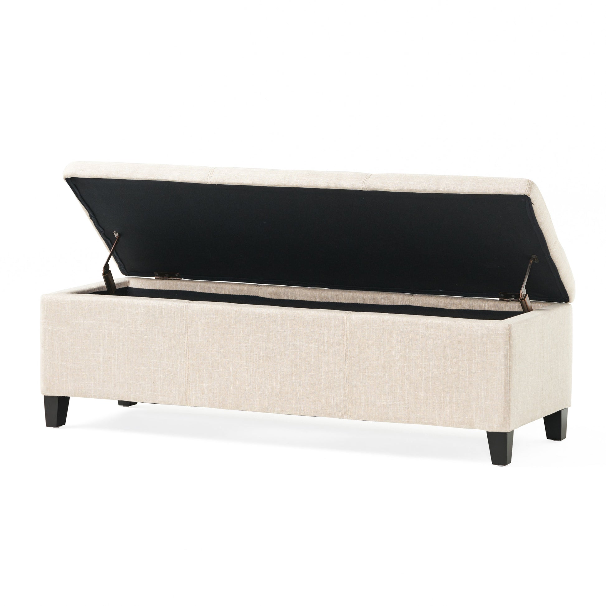 Glouster Storage Ottoman V2 Light Beige Fabric