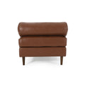 Chaise Lounge Light Brown Pu