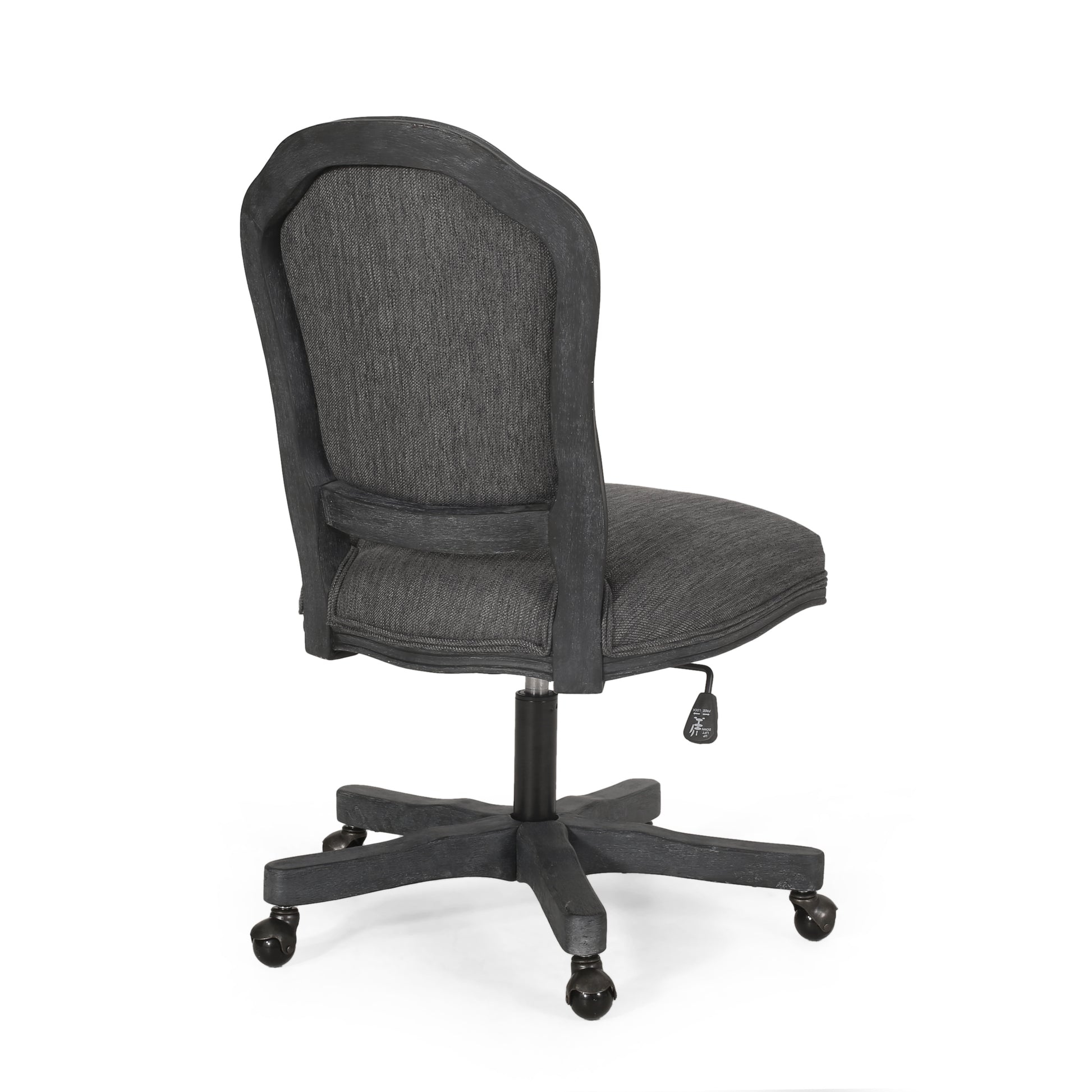 Swivel&Lift Office Chair Grey Fabric