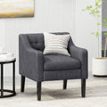 Accent Chair Charcoal Fabric