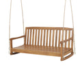 Brantley Porch Swing Teak Metal & Wood