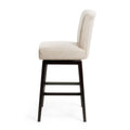 Swivel Bar Stool Linen Fabric