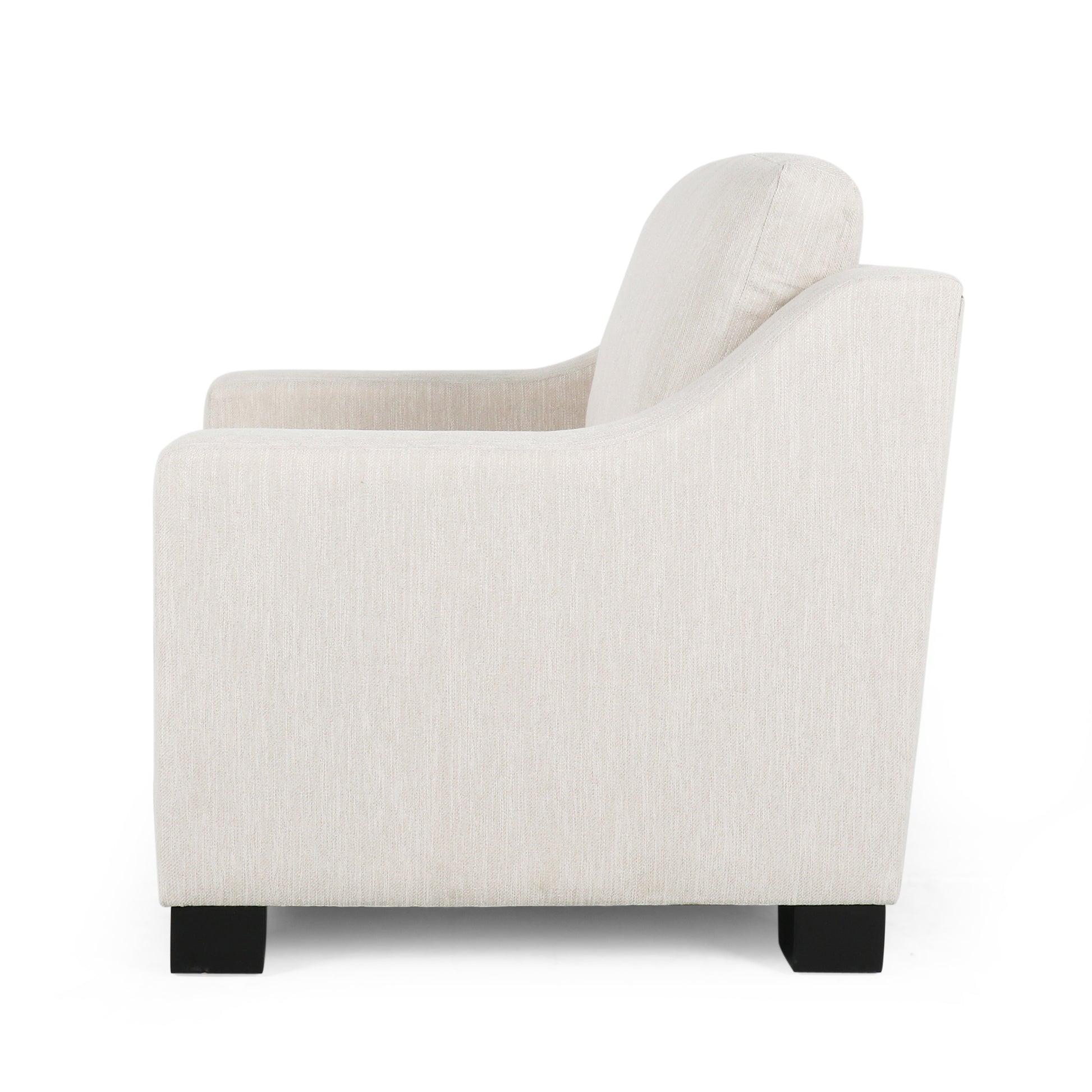 Club Chair Beige Fabric 1 Seat