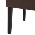 Dining Chair Mp2 Set Of 2 Dark Brown Pu