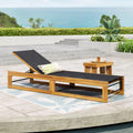 Mia Chaise Lounge Teak Metal & Wood