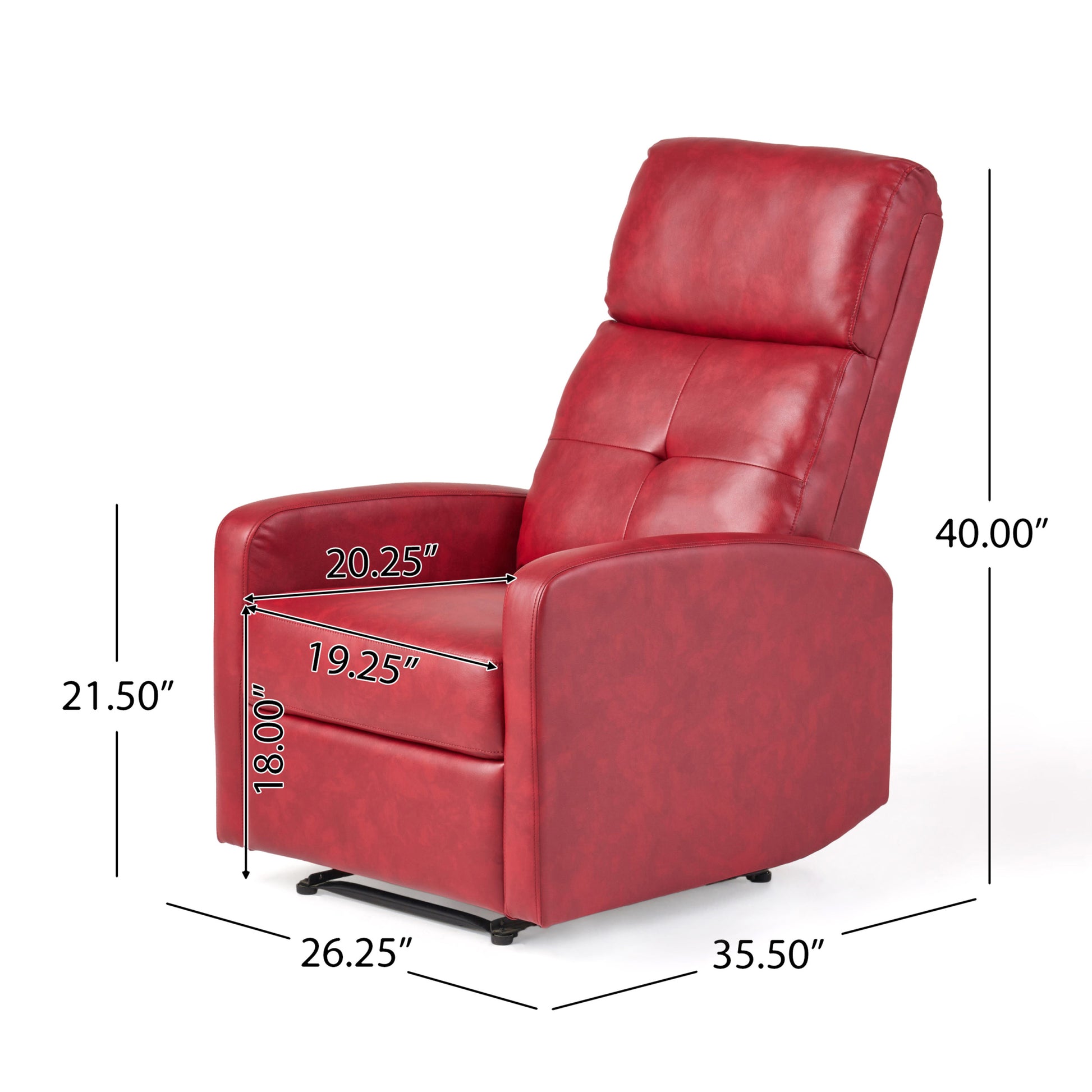 Recliner Red Pu