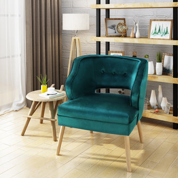 Chair Teal Velvet