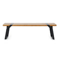 Zora Bench,Set Of 2 Teak Black Wood