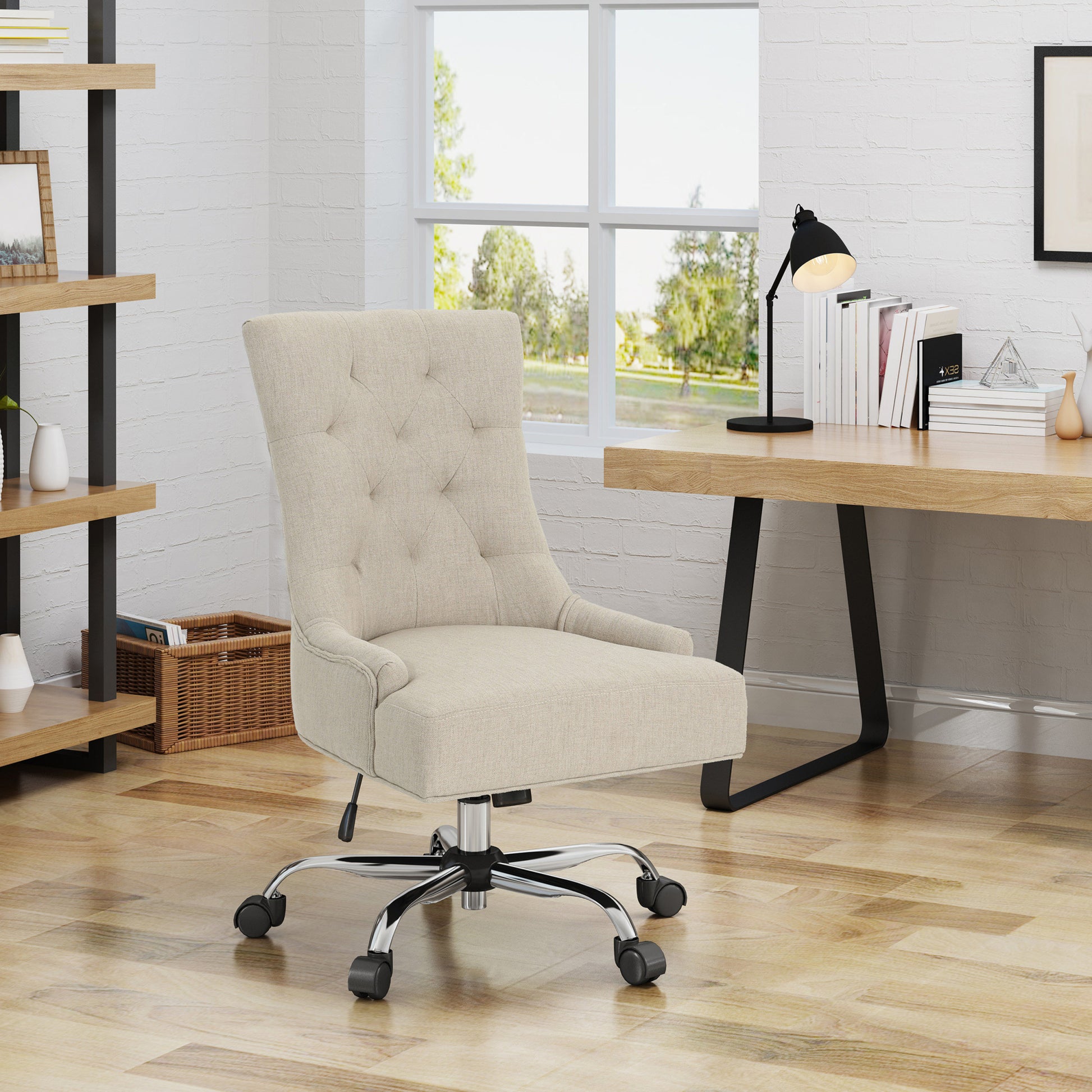 Office Chair Wheat Fabric