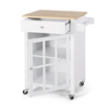 Kitchen Cart White Wood