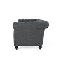 Sofa 3 Seater Charcoal Fabric 3 Seat