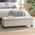 Glouster Storage Ottoman V2 Ivory Pu