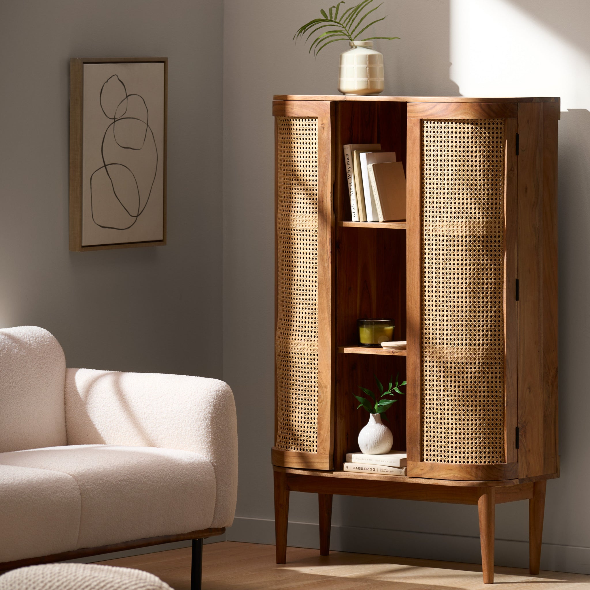 Bookcase Natural Wood