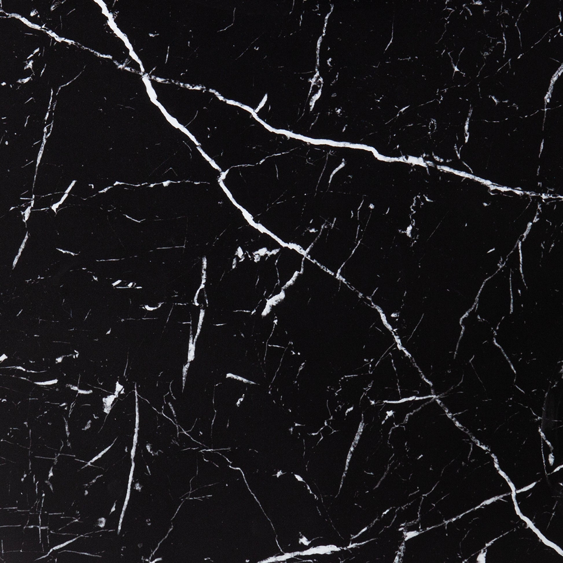 Arcklid Faux Marble End Table W Storage Black Iron
