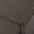 Puerta 4Pc Set Brown Rattan Waterproof Fabric