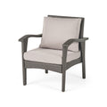 Honolulu Grey Club Chair 2 Grey Silver Pe Rattan Iron Waterproof Fabric