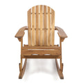 Malibu Adirondack Rocking Chair Natural Wood