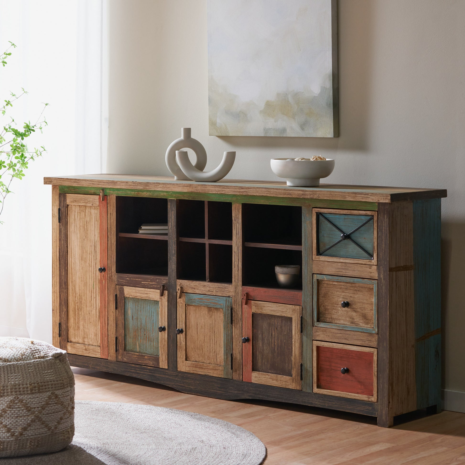 Sideboard Multicolor Wood