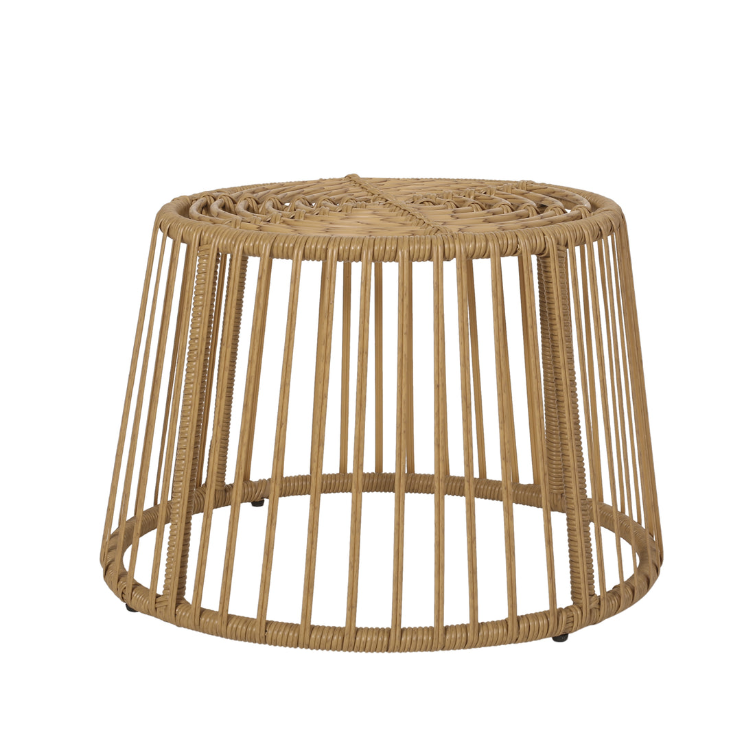 Elaine Side Table Light Brown Rattan